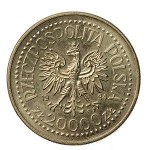 III RP, 20.000 złotych 1994, Zygmunt I Stary (1772)