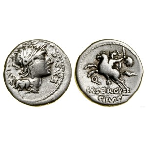 Roman Republic, denarius, (116-115 B.C.), Rome