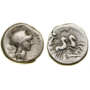 Roman Republic, denarius, (115-114 B.C.), Rome