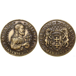 Poland, replica of the Gdansk thaler from the time of the siege, 1577, Kremnica