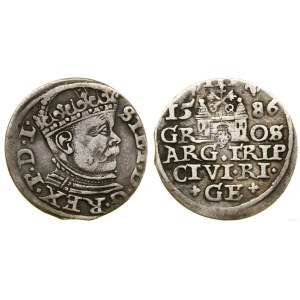 Poland, trojak, 1586, Riga