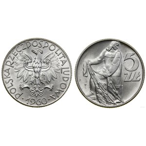 Polonia, 5 zloty, 1960, Varsavia