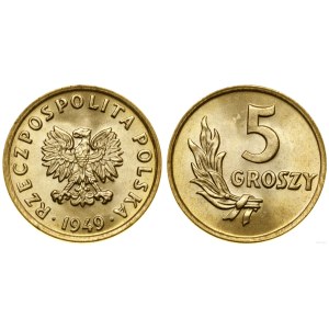 Polska, 5 groszy, 1949, Bazylea