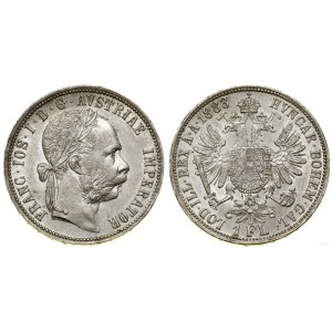 Austria, 1 fiorino, 1883, Vienna