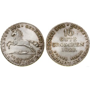 Niemcy, 16 gute groszy, 1828, Hanower