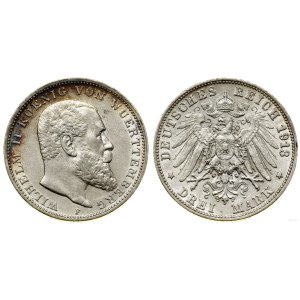 Germany, 3 marks, 1913 F, Stuttgart