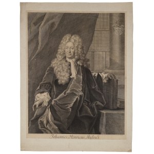 Martin BERNIGEROTH (1670-1733), Portret prawnika króla Polski - J.H.Myliusa, ok 1722