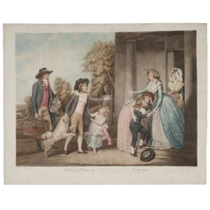 William Redmore BIGG (1755-1828), O sweet home! - or the Return from School, (original title: Dulce Domum or the Return from School), 1790