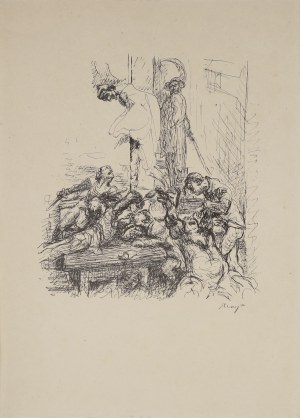 Max SLEVOGT (1868-1932), Libacja w piwnicy Auerbacha wg Fausta Goethego, 1926