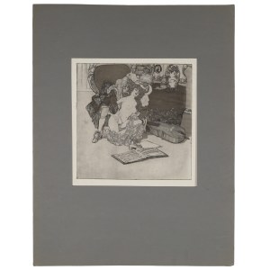 Franz VON BAYROS (1866-1924), pseudonim: Choisy le Conin, Zabawa podczas muzykowania, 1907