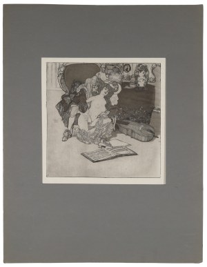 Franz VON BAYROS (1866-1924), pseudonim: Choisy le Conin, Zabawa podczas muzykowania, 1907