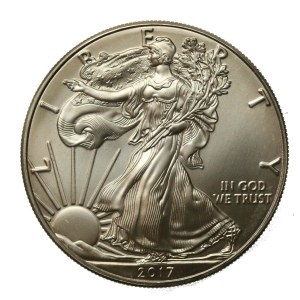 USA, 1 dollaro 2017 - Aquila americana, 1 oz. Ag 999 (112)