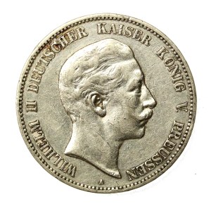 Germania, Prussia, Guglielmo II, 5 marchi 1907 (137)