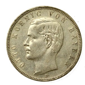 Germany, Bavaria, Otto I, 5 marks, 1902 (145)