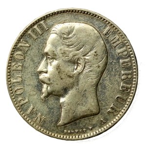 Francja, Napoleon III, 5 franków 1855, Paryż (147)