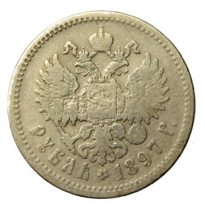 Rosja, Mikołaj II, Rubel 1897 (158)