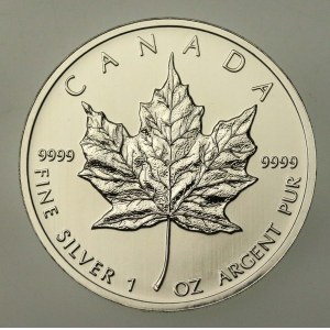 Canada, Elisabetta II, 5 dollari 2012 - Foglia d'acero, 1 oz. Ag 999 (160)