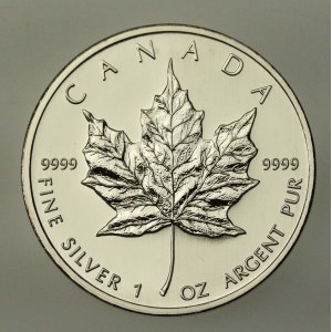 Canada, Elizabeth II, 5 dollars 2007 - Maple Leaf, 1 oz. Ag 999 (165)