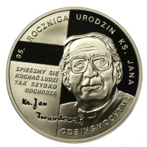 Third Republic of Poland, 10 zlotych, 2010, 95th anniversary of the birth of Rev. J. Twardowski (182)