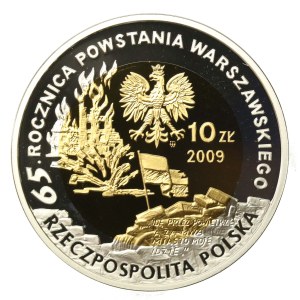 Third Republic of Poland, 10 zlotych, 2009, 65th anniversary of the Warsaw Uprising (187)