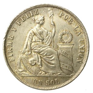 Peru, 1 sol, 1871 (189)