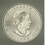 Canada, Elizabeth II, 5 dollars 2023 – Maple Leaf, 1 oz. Ag 999, 70th Anniversary of the Queen’s Reign (219)