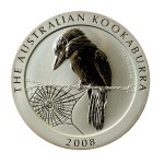 Australia, Elizabeth II, 1 dollar 2008 - Kookaburra, 1 oz. Ag 999 (233)
