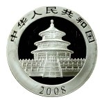 China, 10 yuan, 2008 – Panda, 1 oz. Ag 999 (241)