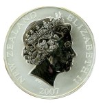 New Zealand, Elizabeth II, 1 dollar 2007 - Kiwi, 1 oz. Ag 999 (242)