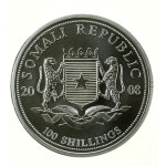 Somalia, 100 shillings, 2008 – Elephant, 1 oz. Ag 999 (243)