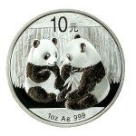 China, 10 yuan, 2009 – Panda, 1 oz. Ag 999 (244)