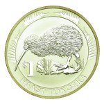 New Zealand, Elizabeth II, 1 dollar 2008 - Kiwi, 1 oz. Ag 999 (247)