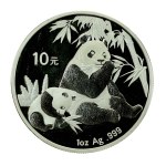 China, 10 yuan, 2007 – Panda, 1 oz. Ag 999 (248)