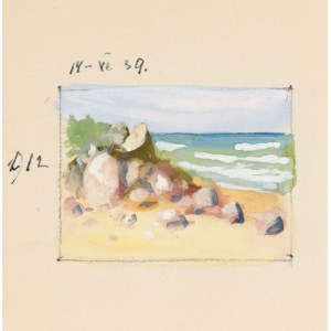 Soter August JAXA-MAŁACHOWSKI (1867–1952), Rocks on the Shore, 1939