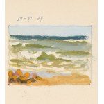 Soter August JAXA-MAŁACHOWSKI (1867–1952), Rocks on the Shore, 1939