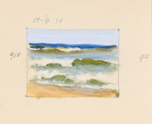 Soter August JAXA-MAŁACHOWSKI (1867-1952), Krzewy i brzoza na wydmach, 1939