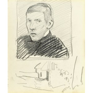 Stanisław KAMOCKI (1875–1944), Self-Portrait and a Sketch of Buildings, May 1903