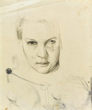 Emilia KNAUSÓWNA (1883-1924), Głowa kobiety oraz szkice luźne
