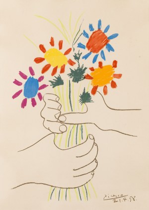 Pablo Picasso (1881 Malaga - 1973 Mougins), Bukiet, 1958