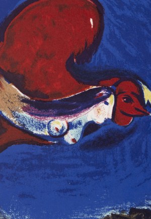 Marc Chagall (1887 Łoźno k. Witebska - 1985 Saint-Paul-de-Vence), Sen, 1950