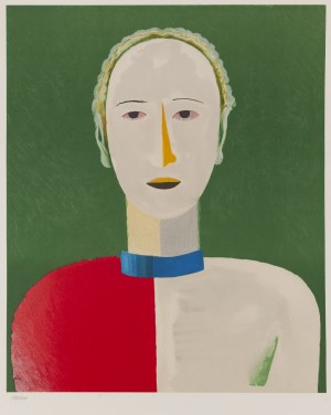 Kazimierz Malewicz (1879 Kijów - 1935 Sankt Petersburg), Portret kobiety, lata 80. XX w.