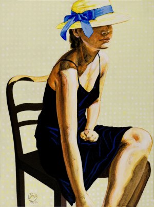 Andrzej STROKA (ur. 1953), Niebieska kokarda, 2015