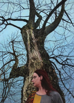 Maria DANIELAK (ur. 1987), Portret z topolą czarną, 2026