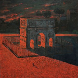 Adam ROKOWSKI (ur. 1977), Zachód Słońca nad Forum Romanum X, 2022