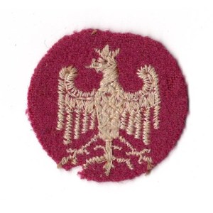 I W. Ś.] Orzeł z naramiennika lub rogatywki Armia Polska we Francji 1918 - szeregowy