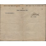 Second Polish Republic, Lublin City Command] Notice regarding the desertion of six lancers, addressed to Lt. Col. Zarzycki’s unit in Rawa Ruska. Lublin, December 26, 1918.