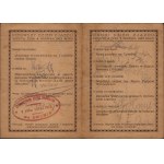 [Second Polish Republic, Second General Congress of Legionnaires, 1923] Registration card for Józef Tekielak. Lviv, August 6, 1923 [2nd Brigade of the Polish Legions]