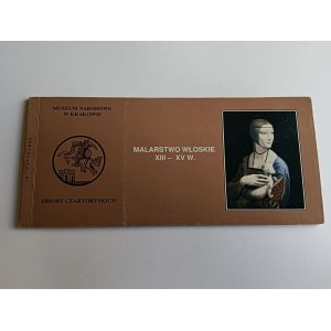 KRAKOV NÁRODNÉ MÚZEUM ZBIERKY RODU ČARTORYSKÝCH TALIANSKE MAĽBY SADA 9 POHLEDNÍC DA VINCI DÁMA S HERMELÍNOM