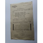 LETTER FROM THE BIELSKO WELFARE ASSOCIATION, BIELITZ, WOLF, SCHUBERT, SCHMIDT, 1931
