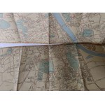 MAP OF THE CENTRAL DISTRICTS OF THE CAPITAL CITY OF WARSAW, STATE CARTOGRAPHIC PUBLISHING HOUSE, WARSAW 1955